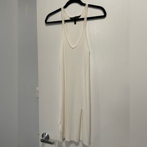 BCBG White V-neck Dress